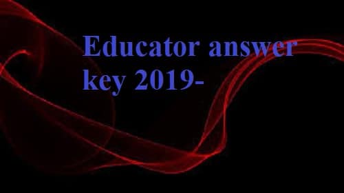 Educators Answer Key 2024