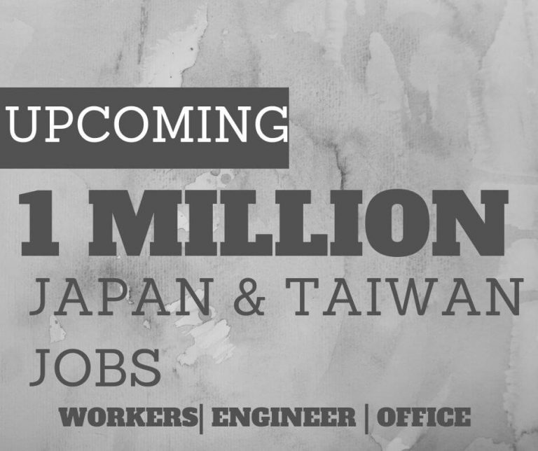 1 Million Jobs In Japan Taiwan 2019-2020-Complete Information
