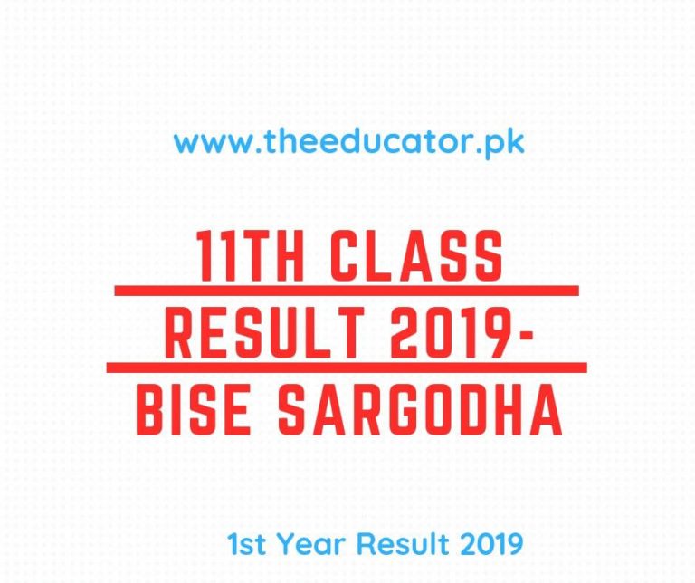 11th Class Result 2022 BISE Sargodha