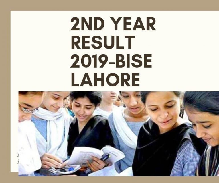 2nd Year Result 2019 BISE Lahore
