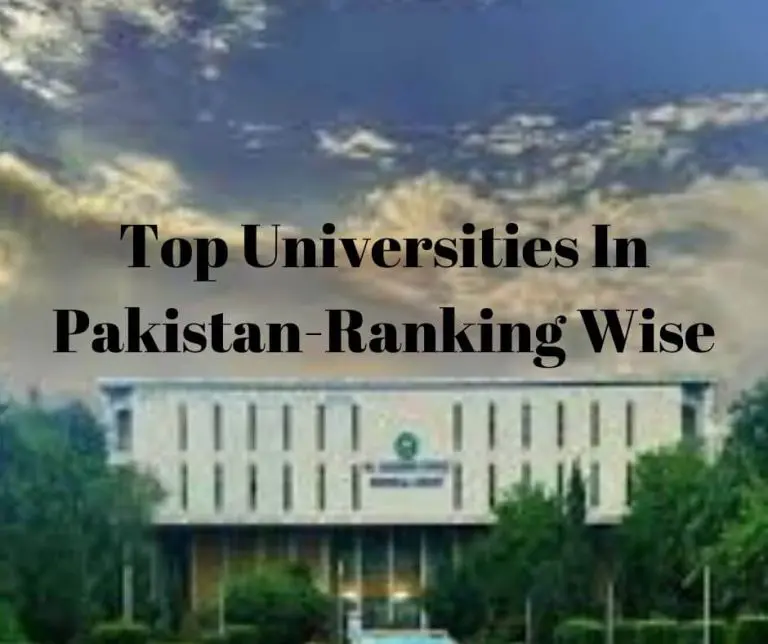 Top Universities In Pakistan 2022 Ranking