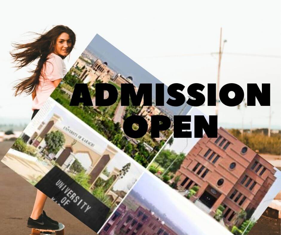 Admission open in Pakistani Universities