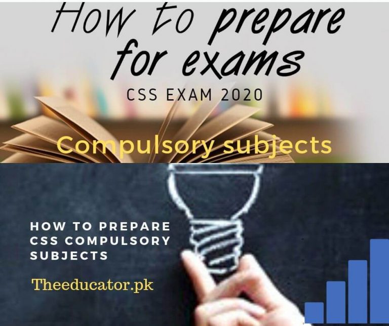 How To Prepare CSS Compulsory Subjects