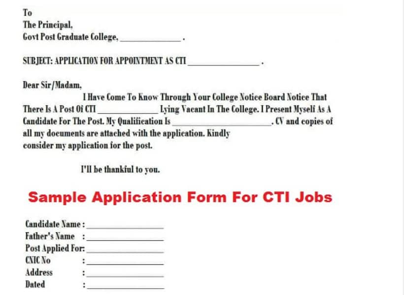 Cti Jobs 2020 21 In Punjab Govt Colleges Update