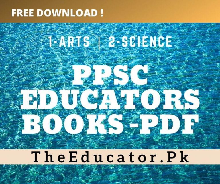 PPSC Educators Books PDF [Free Download]
