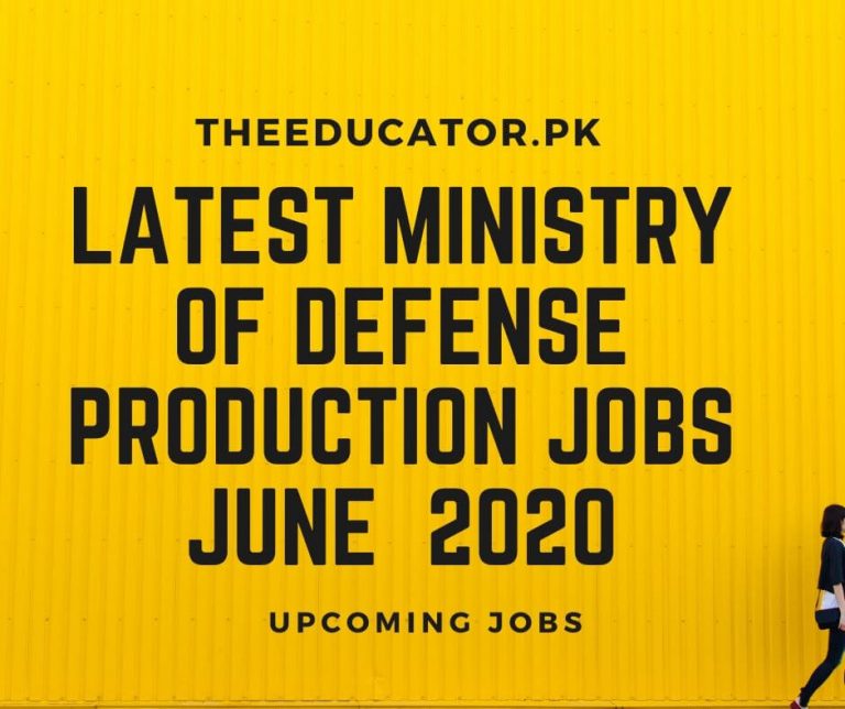 Latest Ministry of defense production jobs June 2020