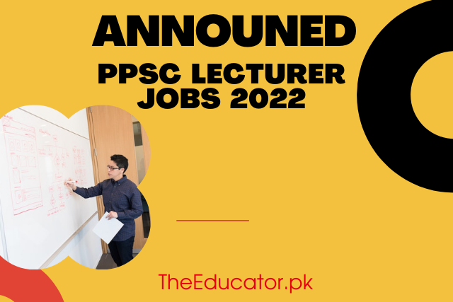 PPSC lecturers jobs 2022
