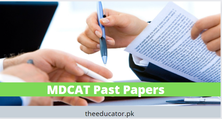 PMC MDCAT Past Papers PDF Download
