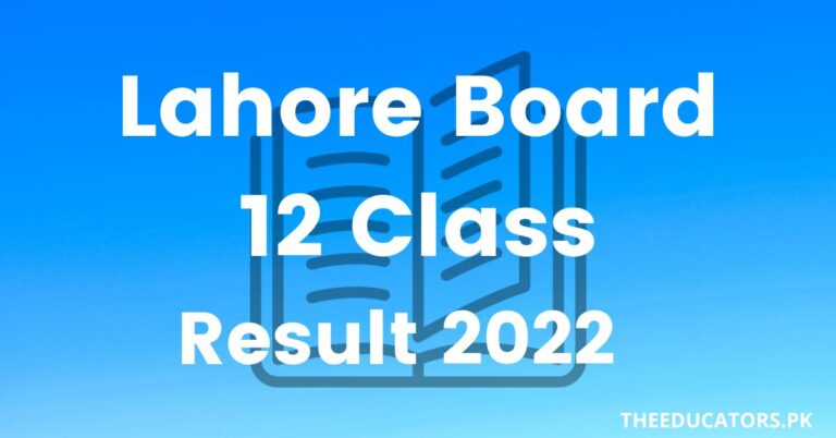 Lahore 12th Class Result 2022 Check Online