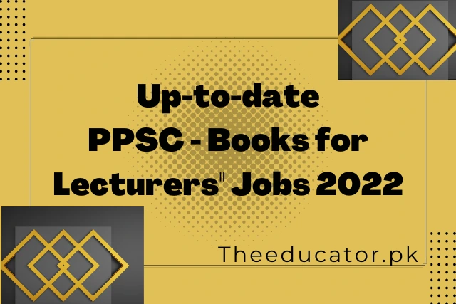 PPSC Preparation Books For Lecturers 2023
