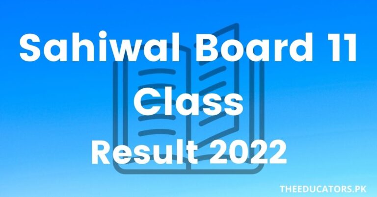 Sahiwal 11th Class Result 2022 Check Online