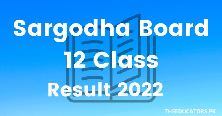 Sargodha 12th Class Result 2022 Check Online