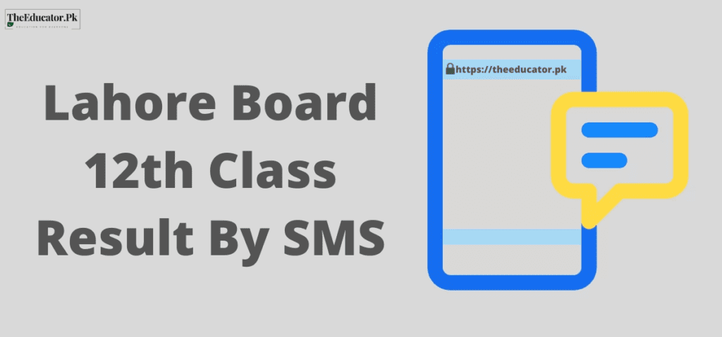 Lahore Board 12 Class result by Roll sms