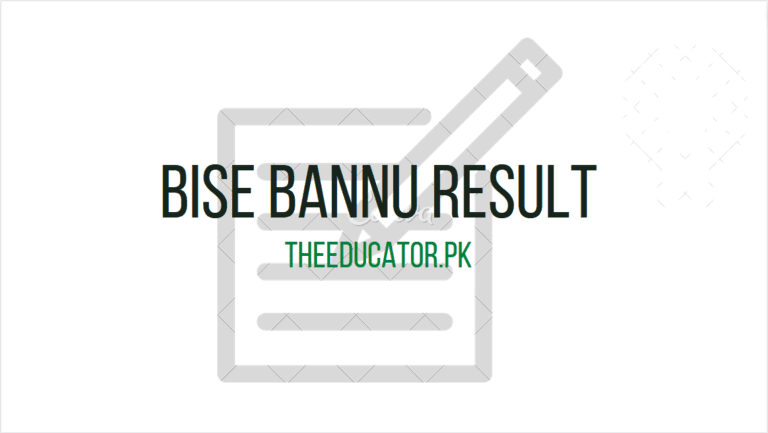 BISE Bannu 12 Class Result 2022 – Check Result Online