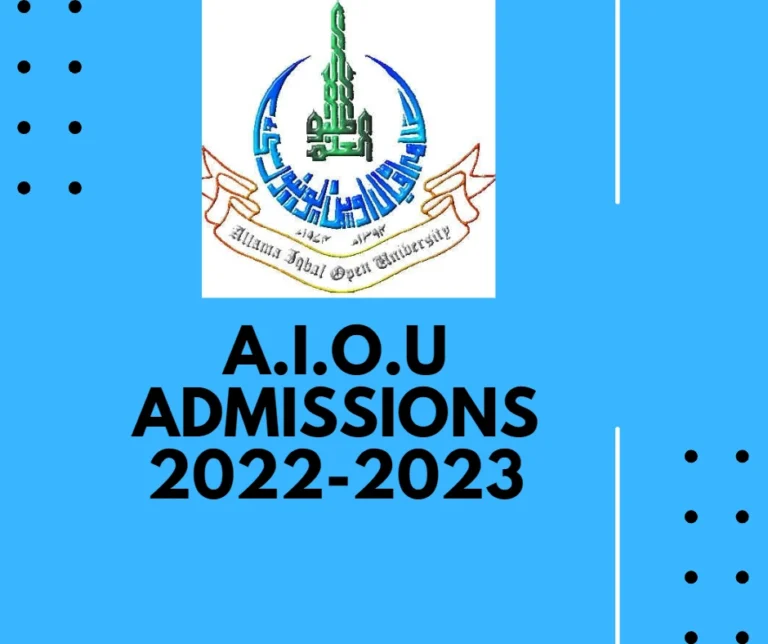 AIOU Admission 2023 Open [APPLY Here]