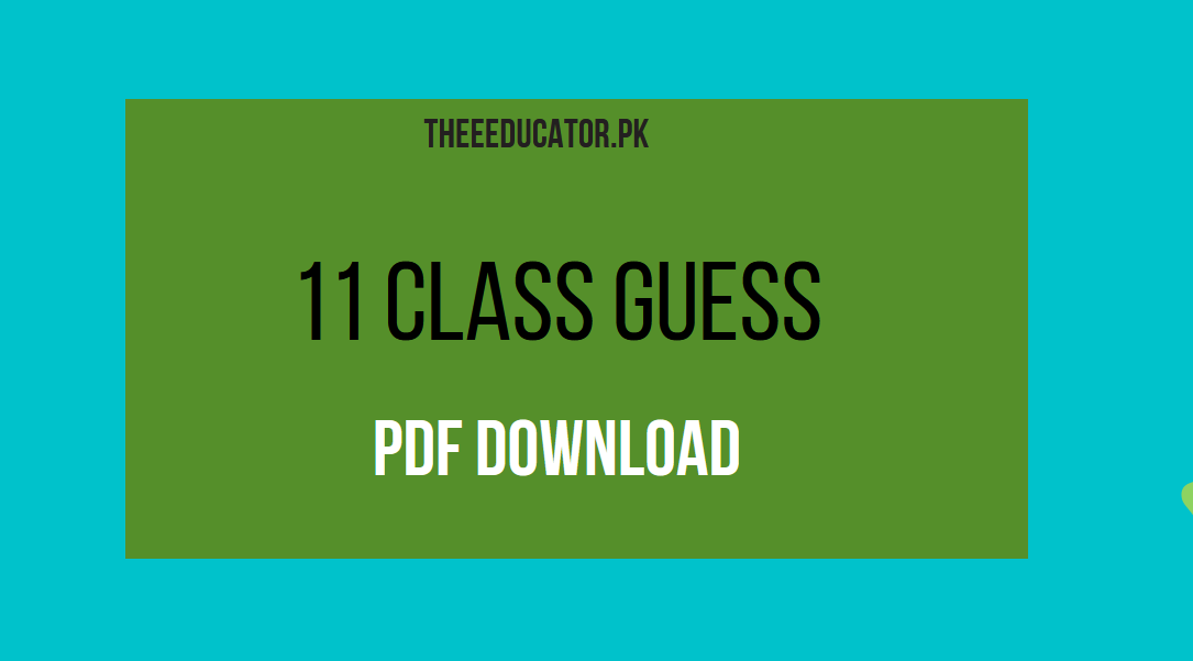11 class guess paper 2023