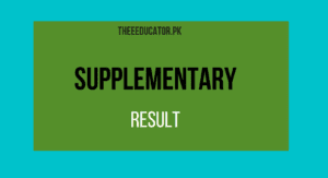 2nd year result supplementary