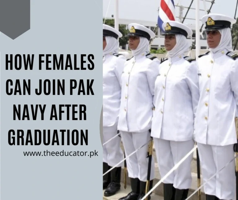 How Females can Join Pak Navy after Graduation 2023