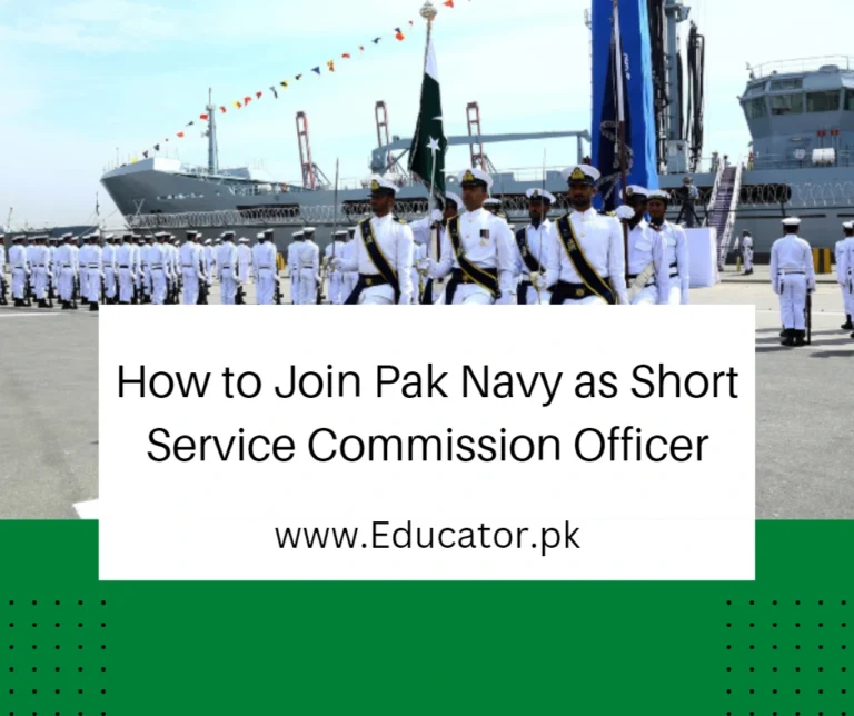 Join Pak Navy as Short Service Commission Officer 2023