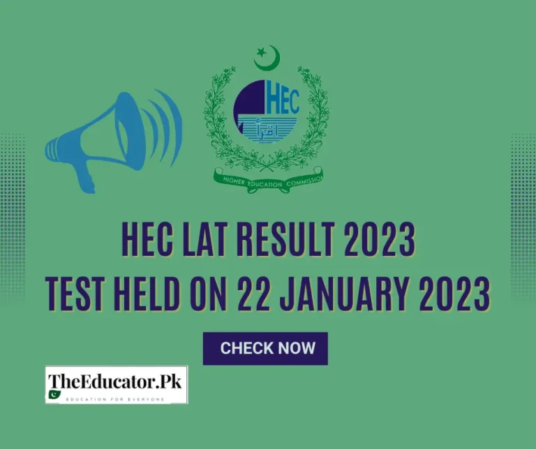 HEC LAT Result 2023 Test Date 09 April –  Check here