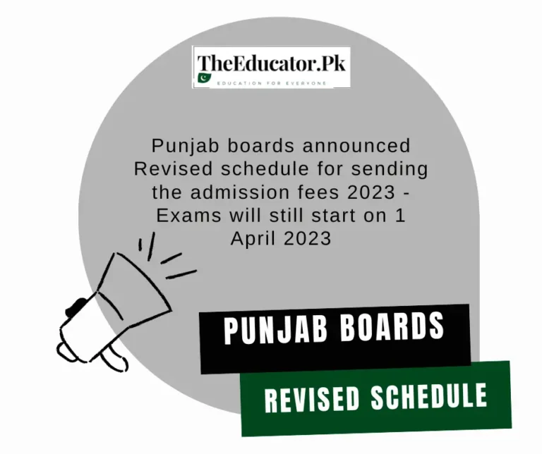 Punjab Officially Announces Dates for Annual Matric Exams [REVISED]