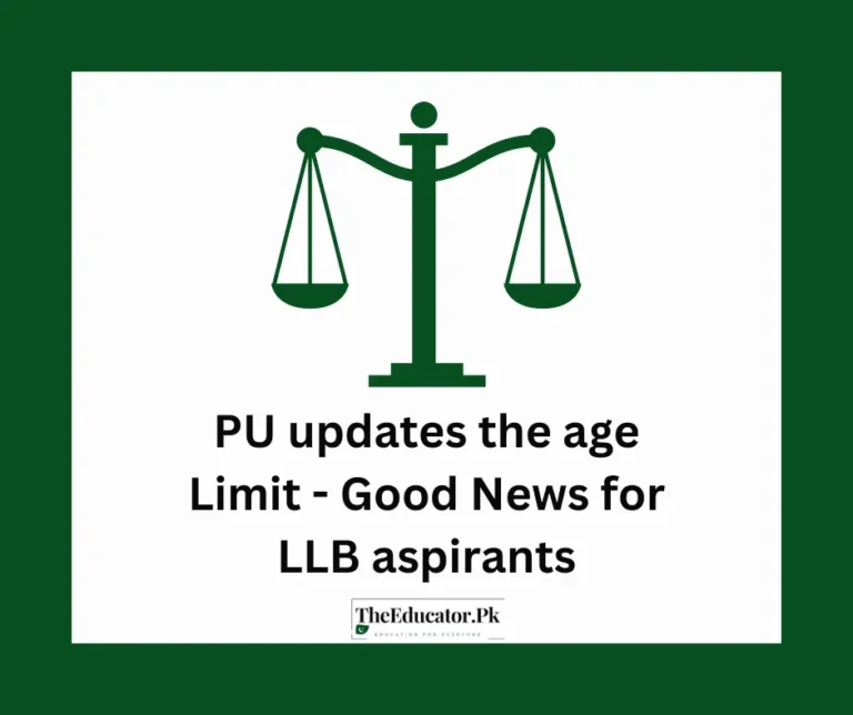 PU updates the age criteria – Good news for LLB aspirants