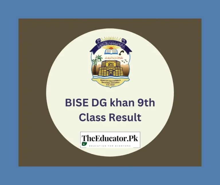 BISE DG Khan 9th Class Result 2023 – Check Official