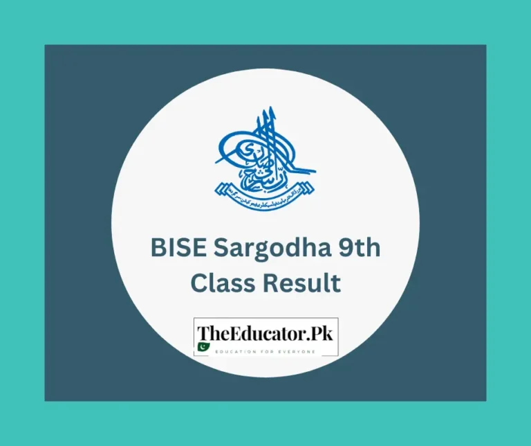 Sargodha Board 9th Class Result 2023 -Latest