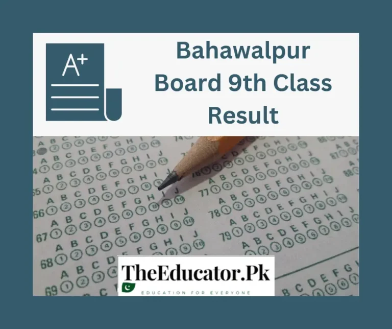 BISE Bahawalpur 9th Class Result 2023 – Official Here