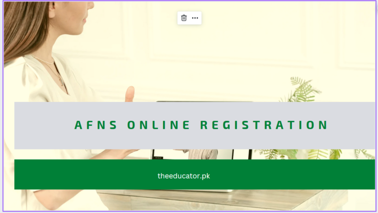 AFNS Online Registration 2024