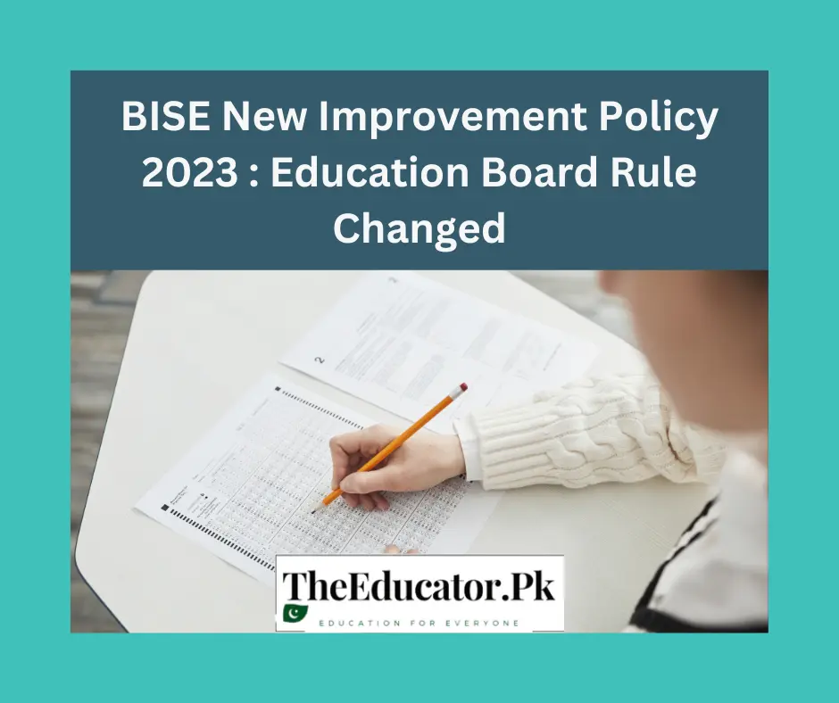 BISE New Improvement Policy 2023 Education Board Rule Changed.webp