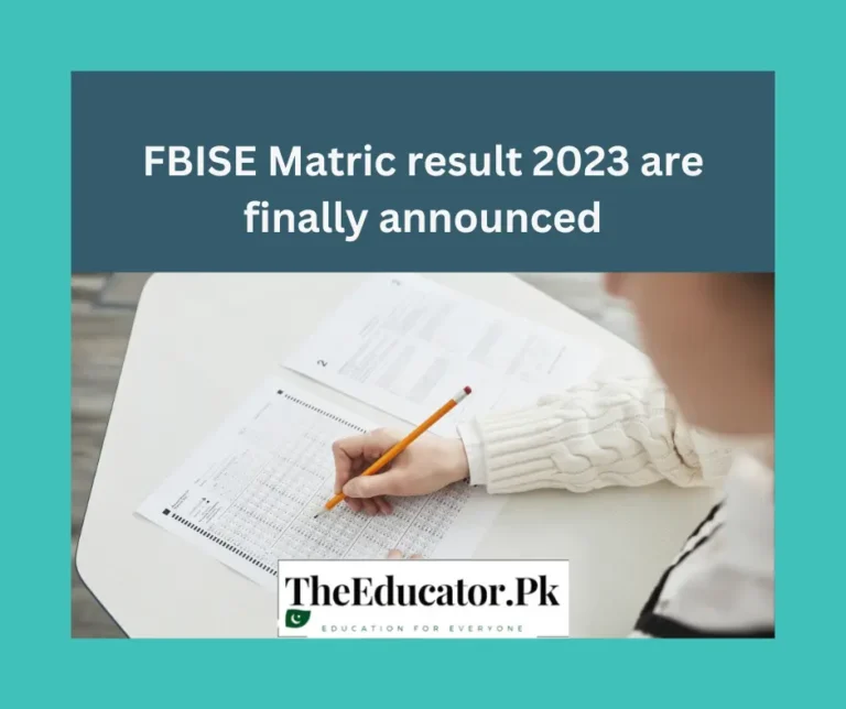 FBISE Matric result 2024 Check By Roll No & Name