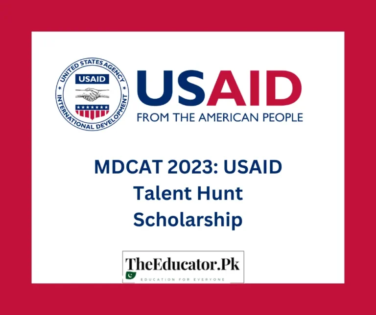 MDCAT 2023: USAID Talent Hunt Scholarship