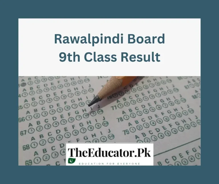 Rawalpindi Board 9th class Result 2023