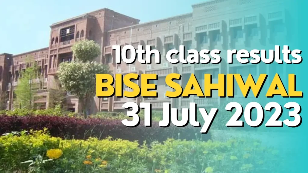 10th class result 2023 Sahiwal board