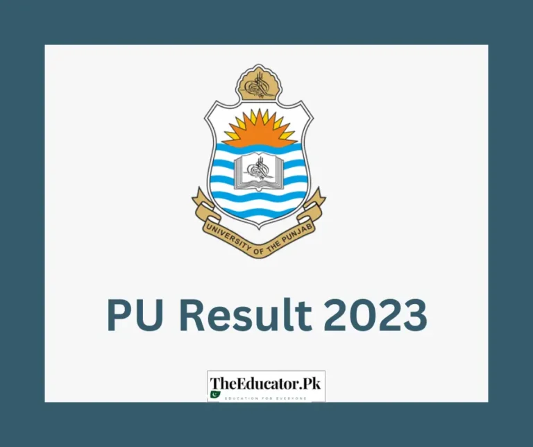 PU Results 2023 – University of Punjab