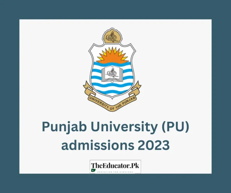 Punjab University (PU) Admissions 2023 – Merit lists [Announced]