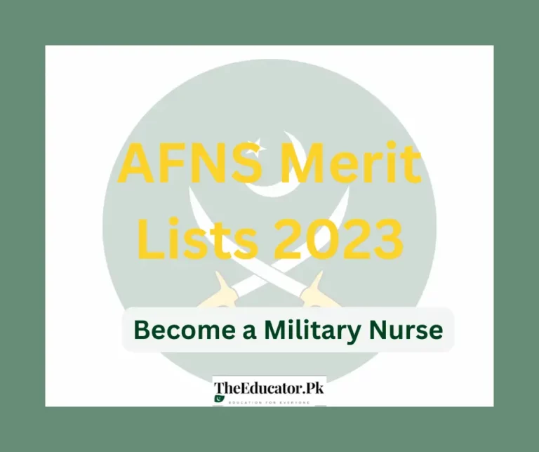 AFNS Merit List 2023
