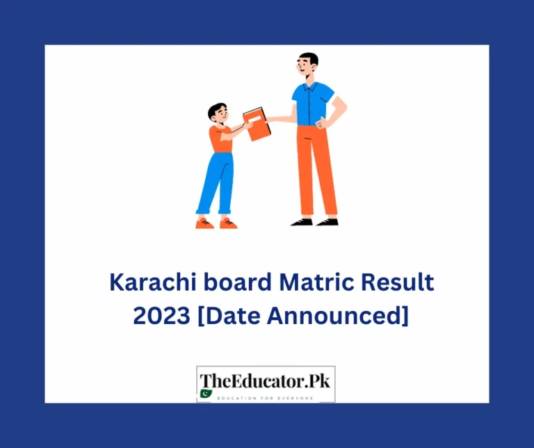 Karachi Board Matric Result 2023 [Date Announced]